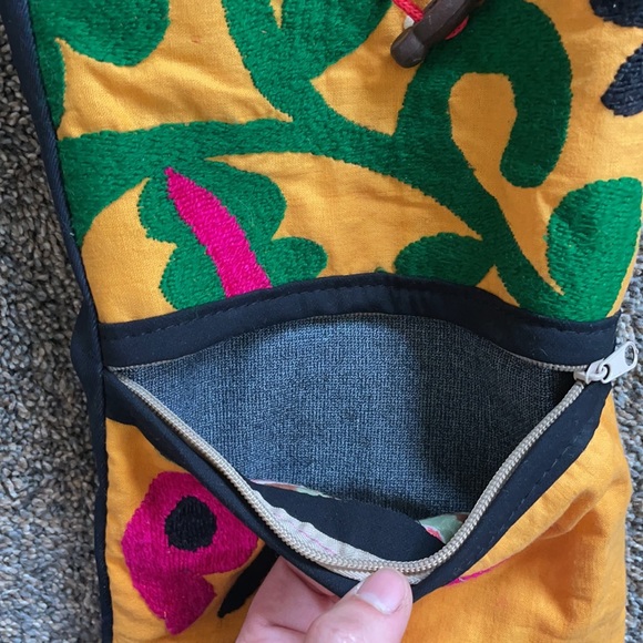 Embroidered Crossbody Boho Bag - Picture 2 of 9